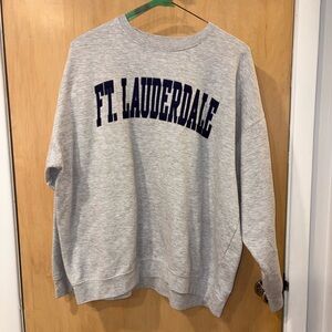 Ft. Lauderdale Men's Crewneck Sweater - Gray